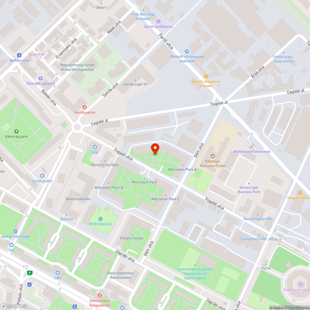 Kiszáradt fàk a Fogadó utcàban bejelentés helye