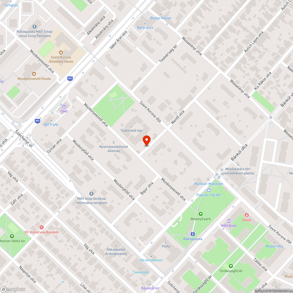 Eldugult utcai csatornák bejelentés helye