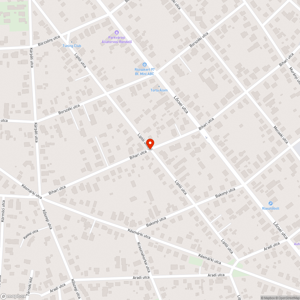 Felhagyott karambolos autó bejelentés helye