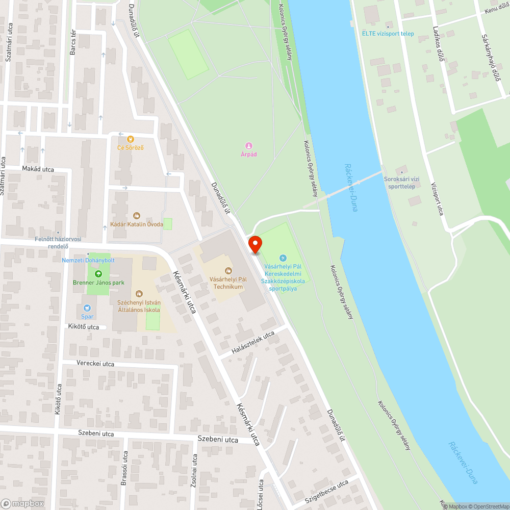 Kátyú bejelentés helye