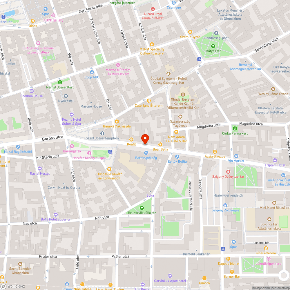 Kiszáradt fa bejelentés helye