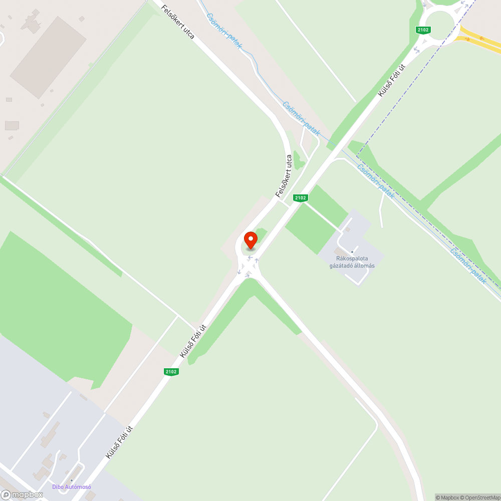 Rossz lámpaprogram a Külső Fóti úton bejelentés helye