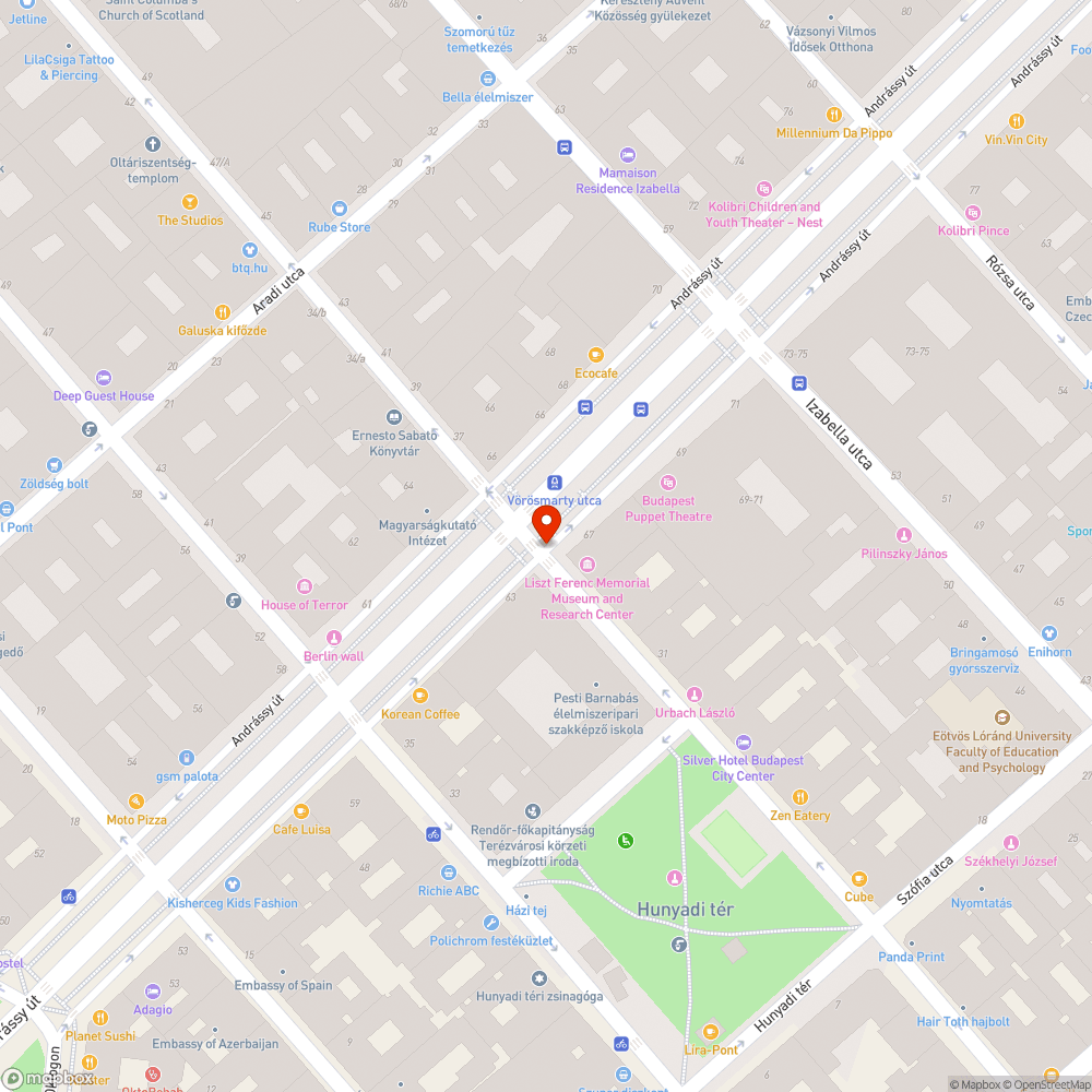 Kanyarodás bejelentés helye