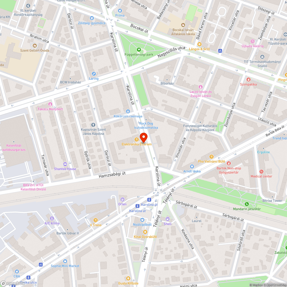 Zöld biciklisáv bejelentés helye