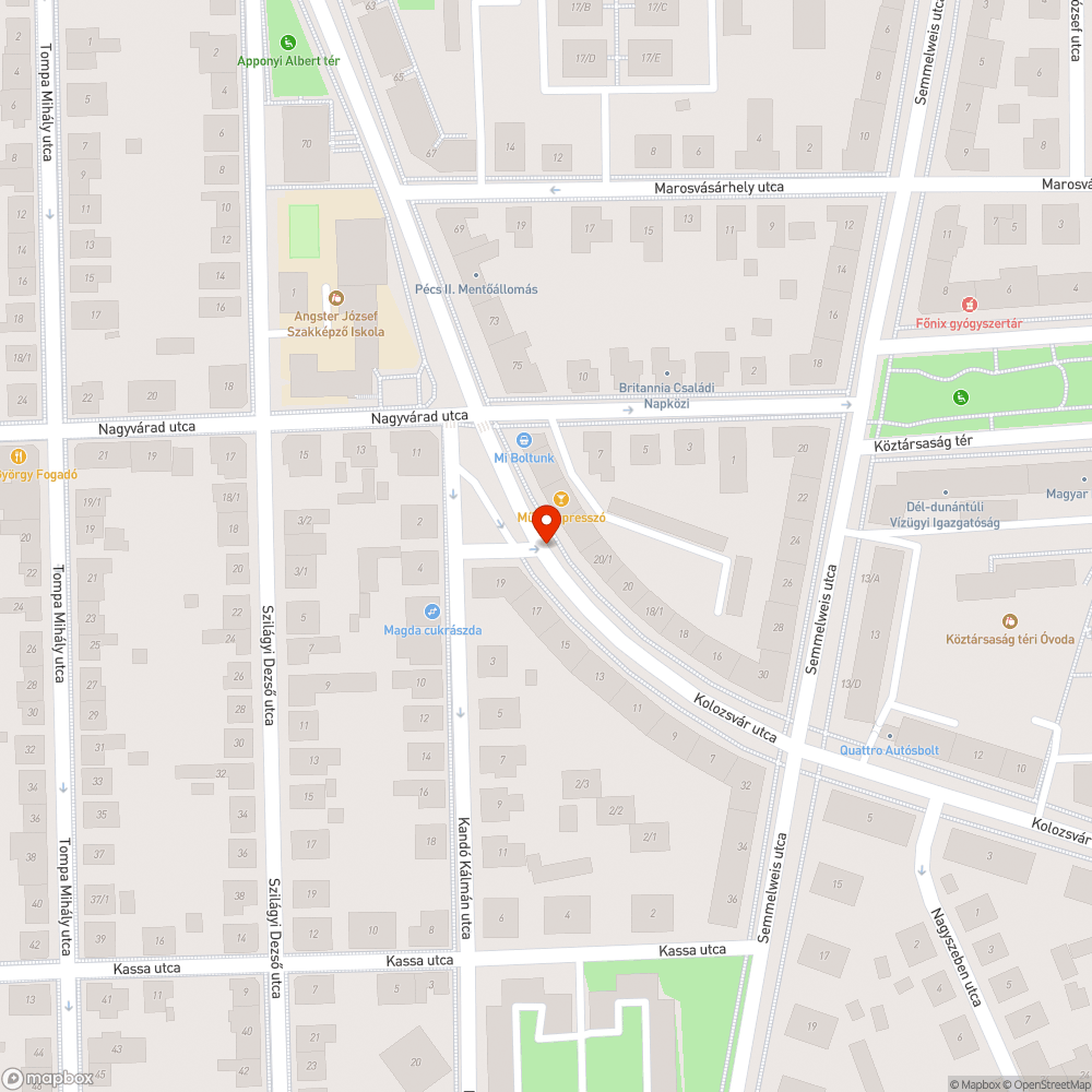 Leszakadt ág - Pécs bejelentés helye