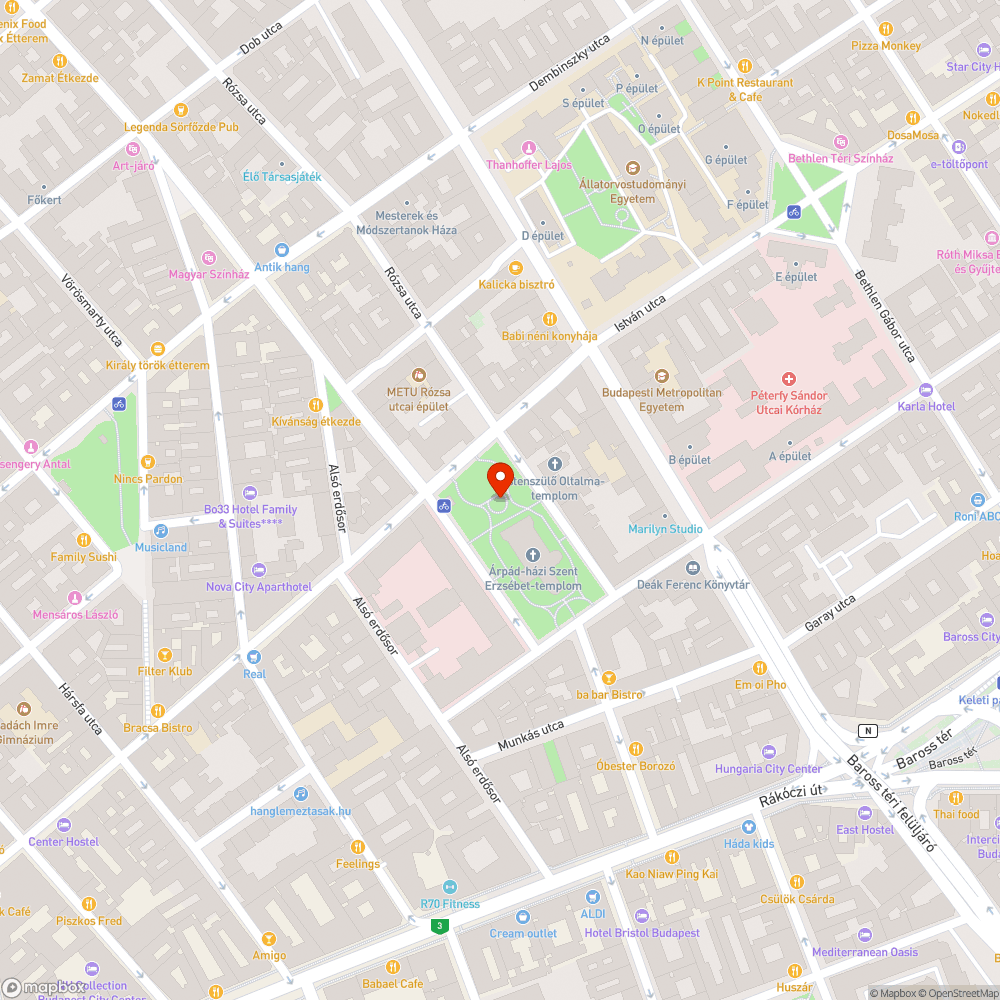 Rózsák pusztája bejelentés helye