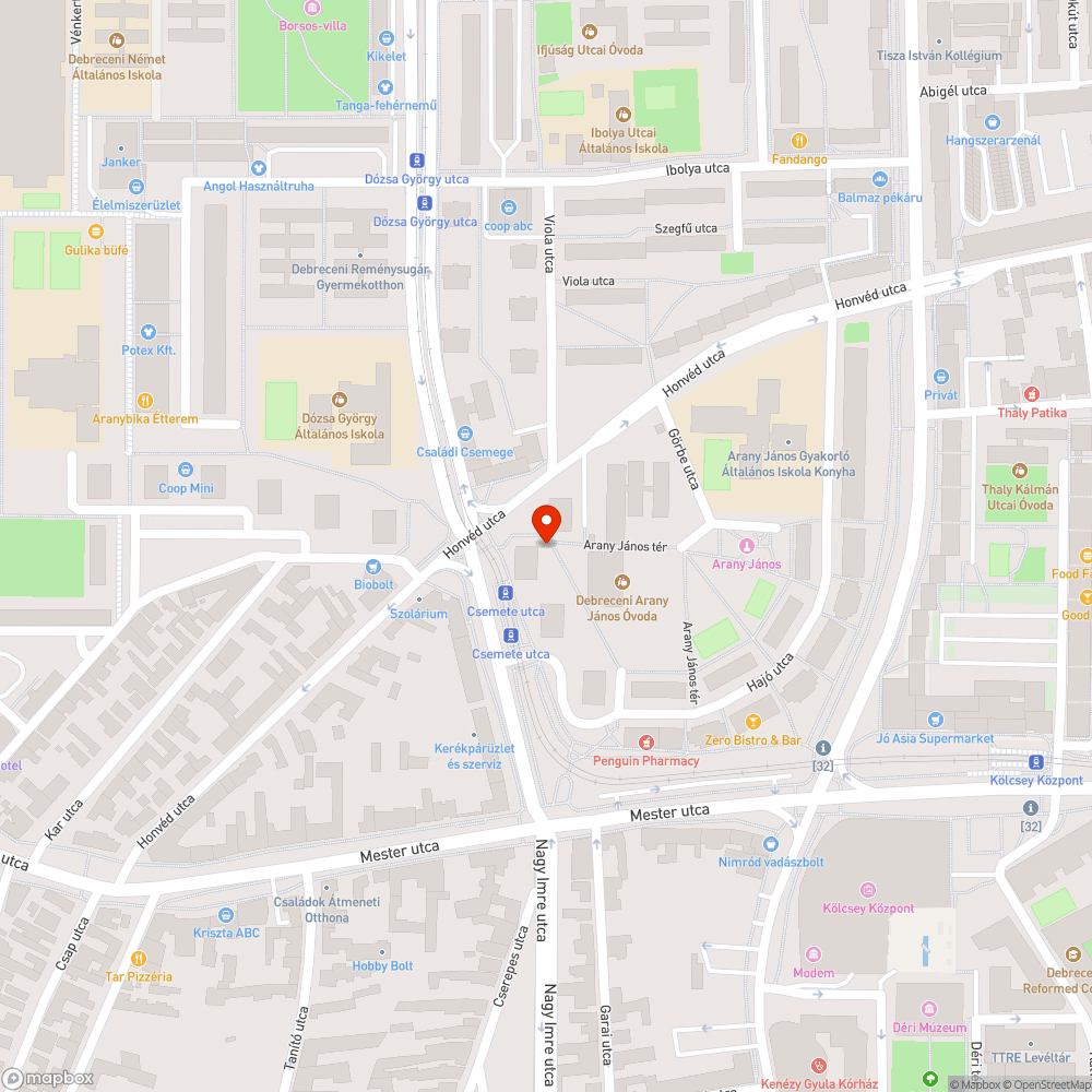 Hibás lámpafej bejelentés helye