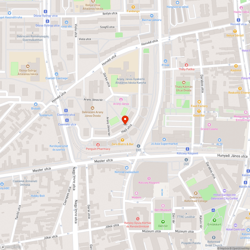 Hibás lámpafej bejelentés helye