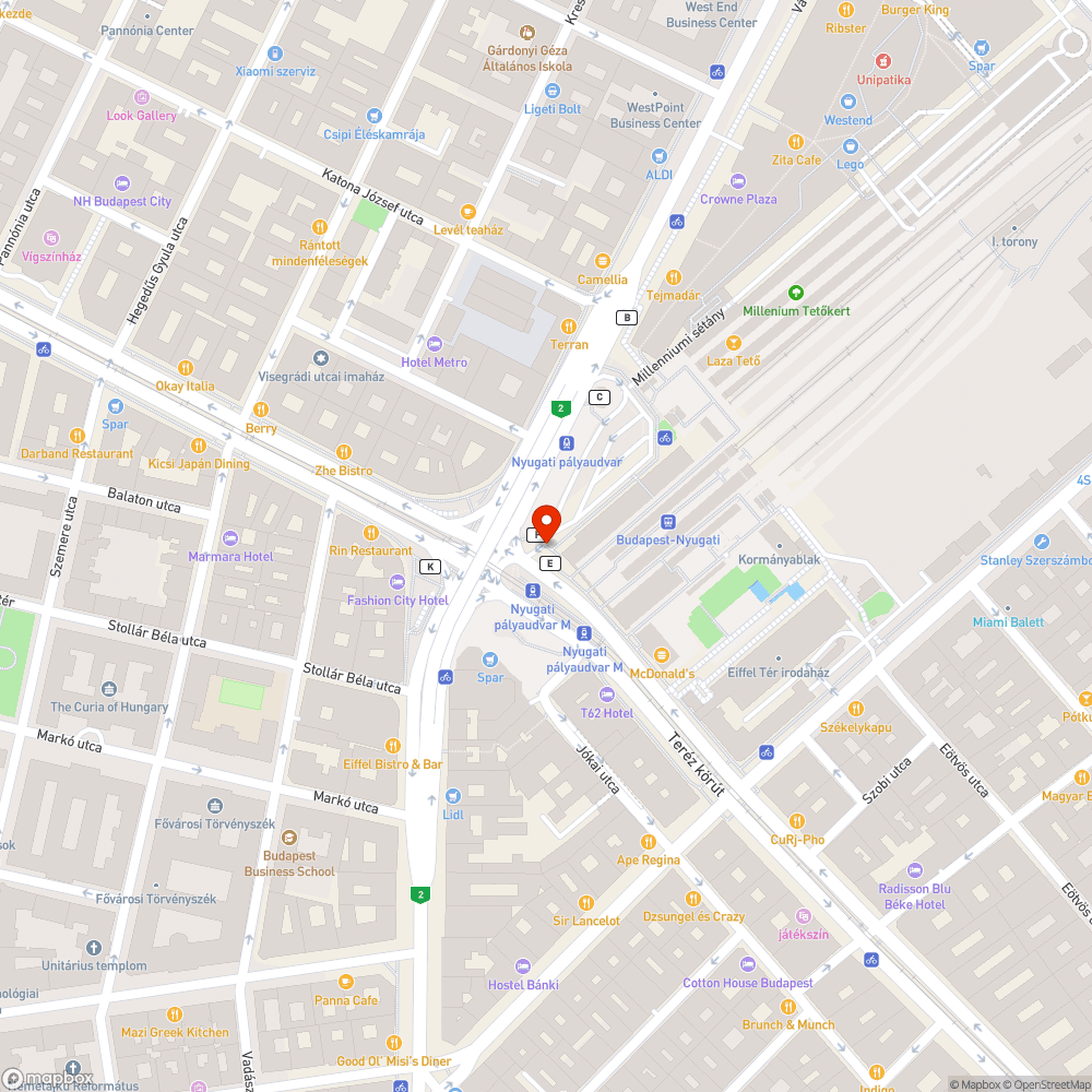 Repedt közműfedél bejelentés helye