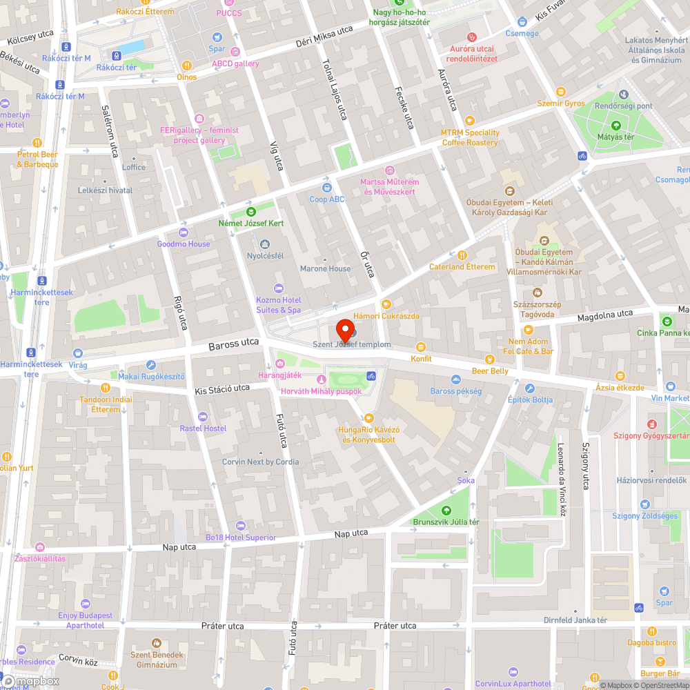 Horváth Mihály téren három pad hiányzik bejelentés helye