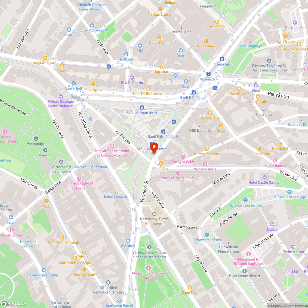 Megsüllyedt úttest bejelentés helye