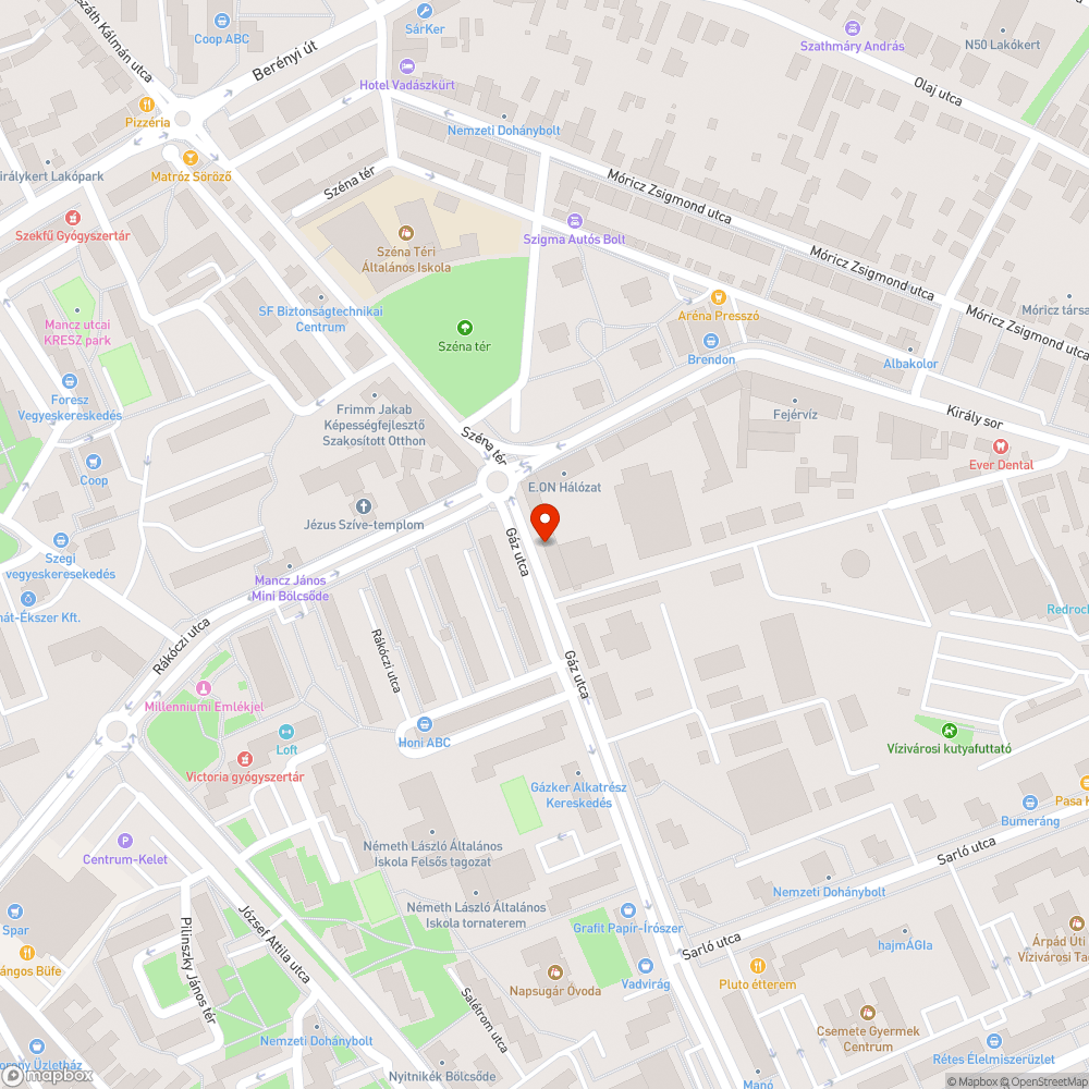 Bokor által kitakart tábla bejelentés helye