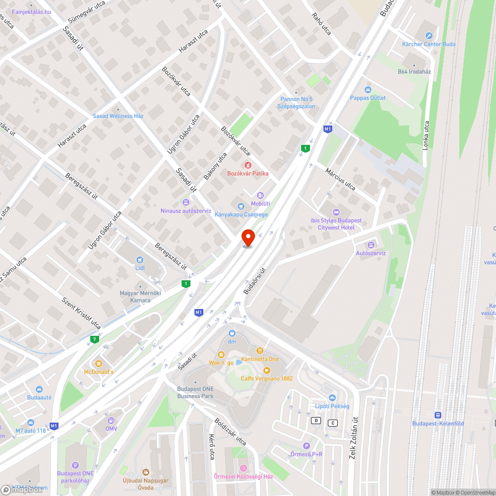 Autó a susnyásban az M7 kivezetőn bejelentés helye