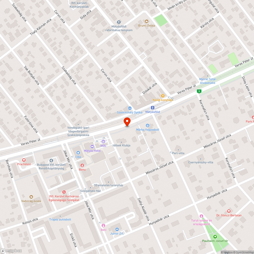 Kiszáradt fák bejelentés helye