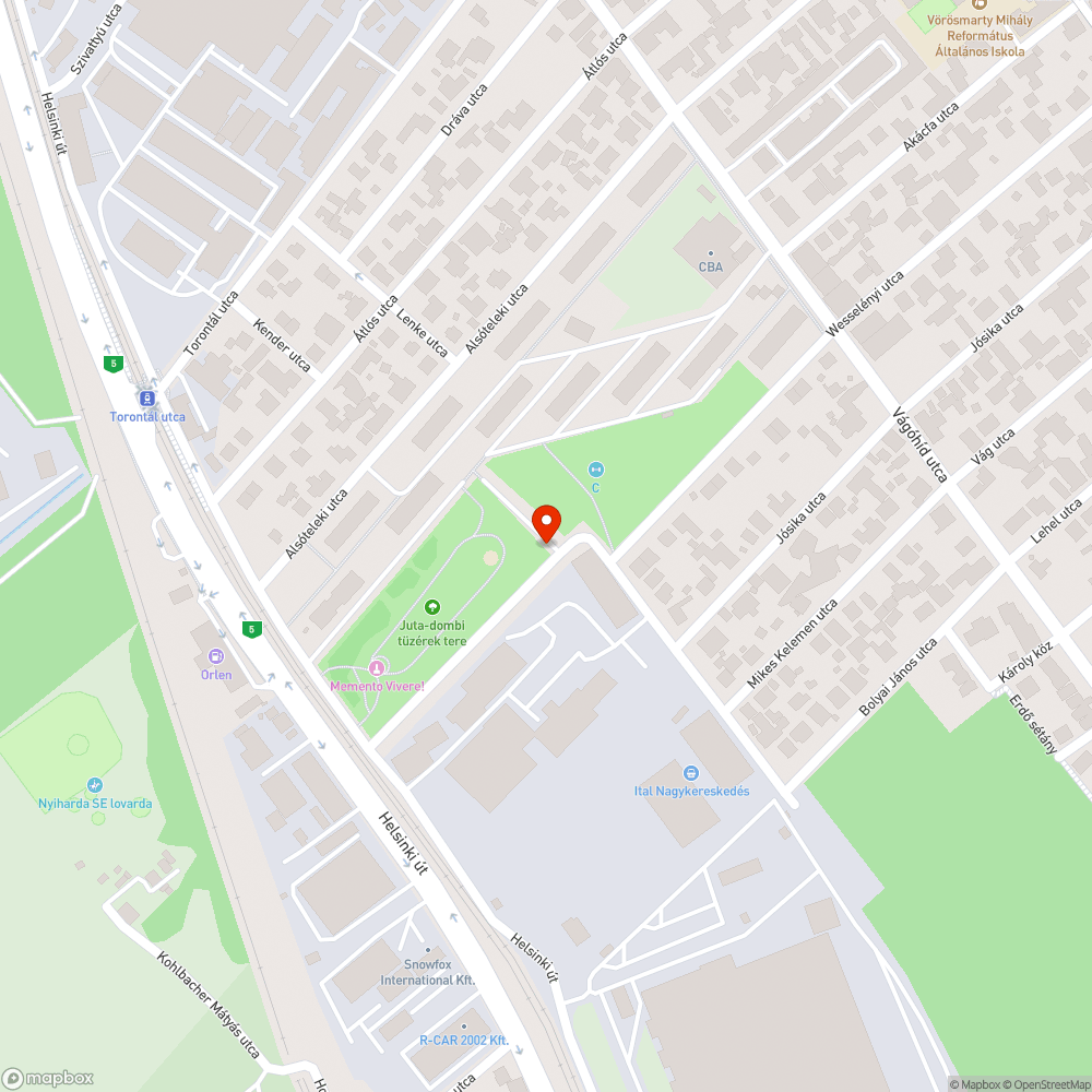 Wesselényi utca szemétlerakás bejelentés helye