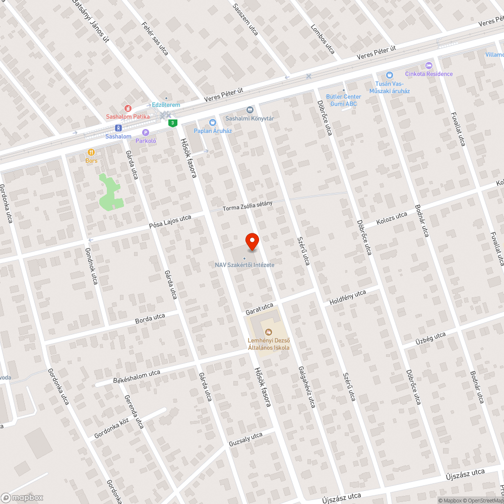 Szétparkolt zöldsáv bejelentés helye