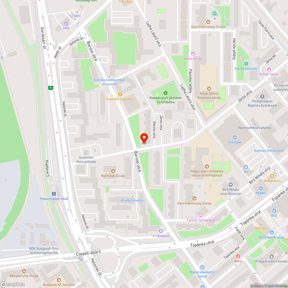 Elhagyott e-roller bejelentés helye