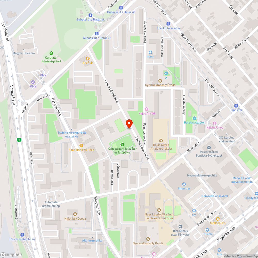 Földből kiálló fémkaró bejelentés helye