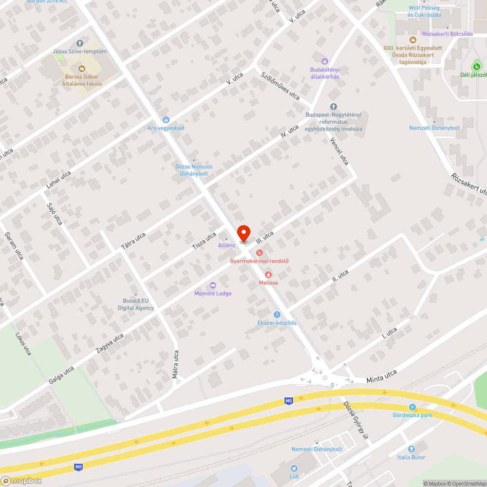 Beláthatatlan kereszteződés bejelentés helye