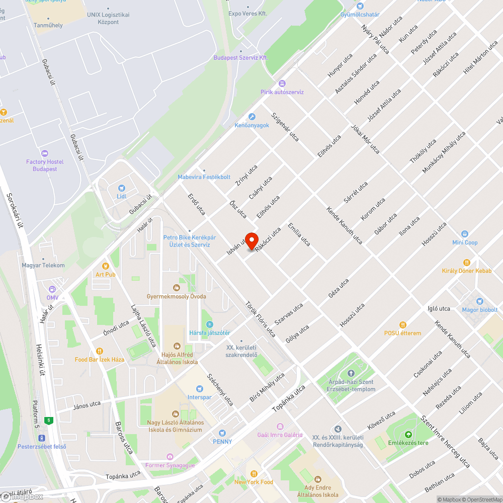 Rossz állapotú járda bejelentés helye