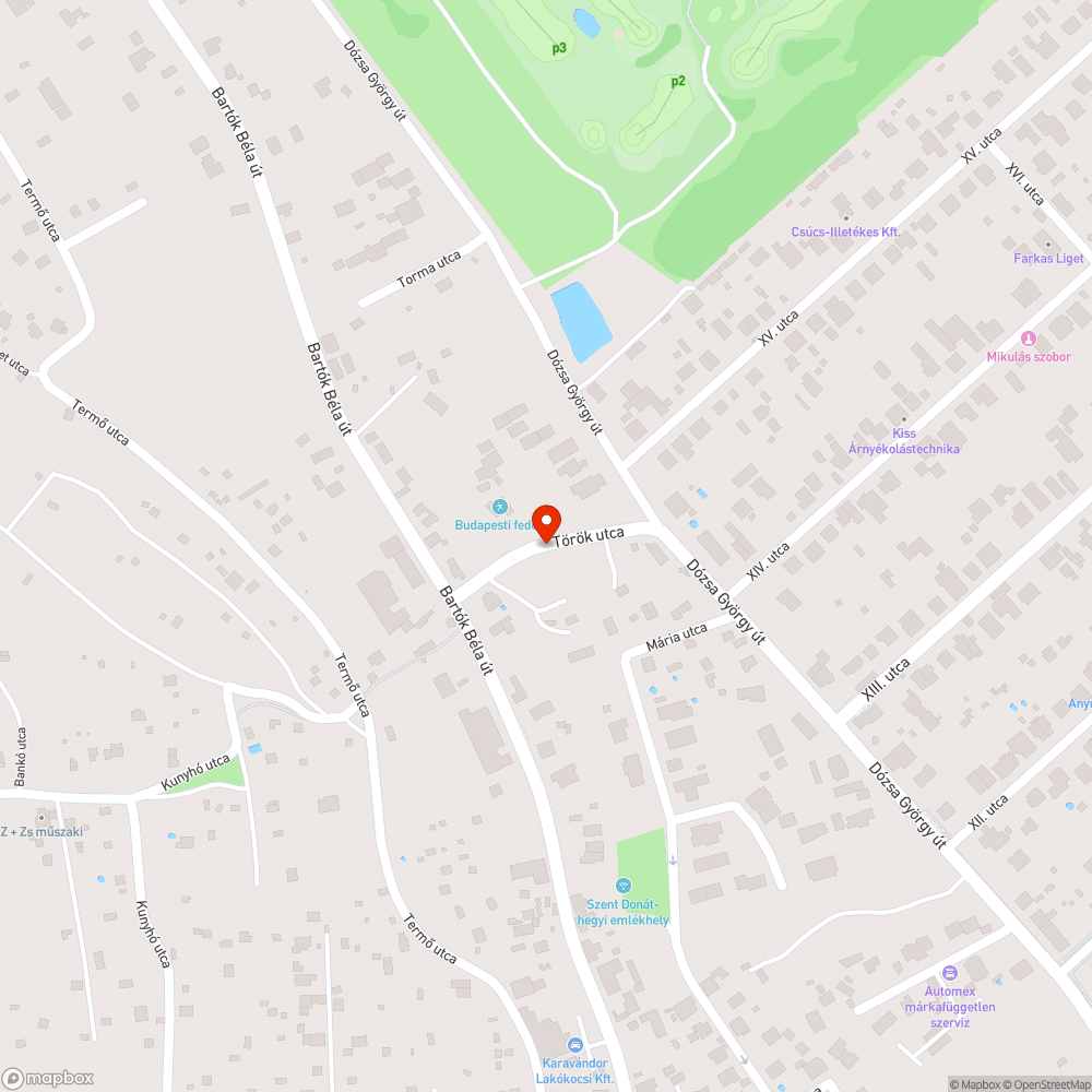 Török utca burkolat bejelentés helye