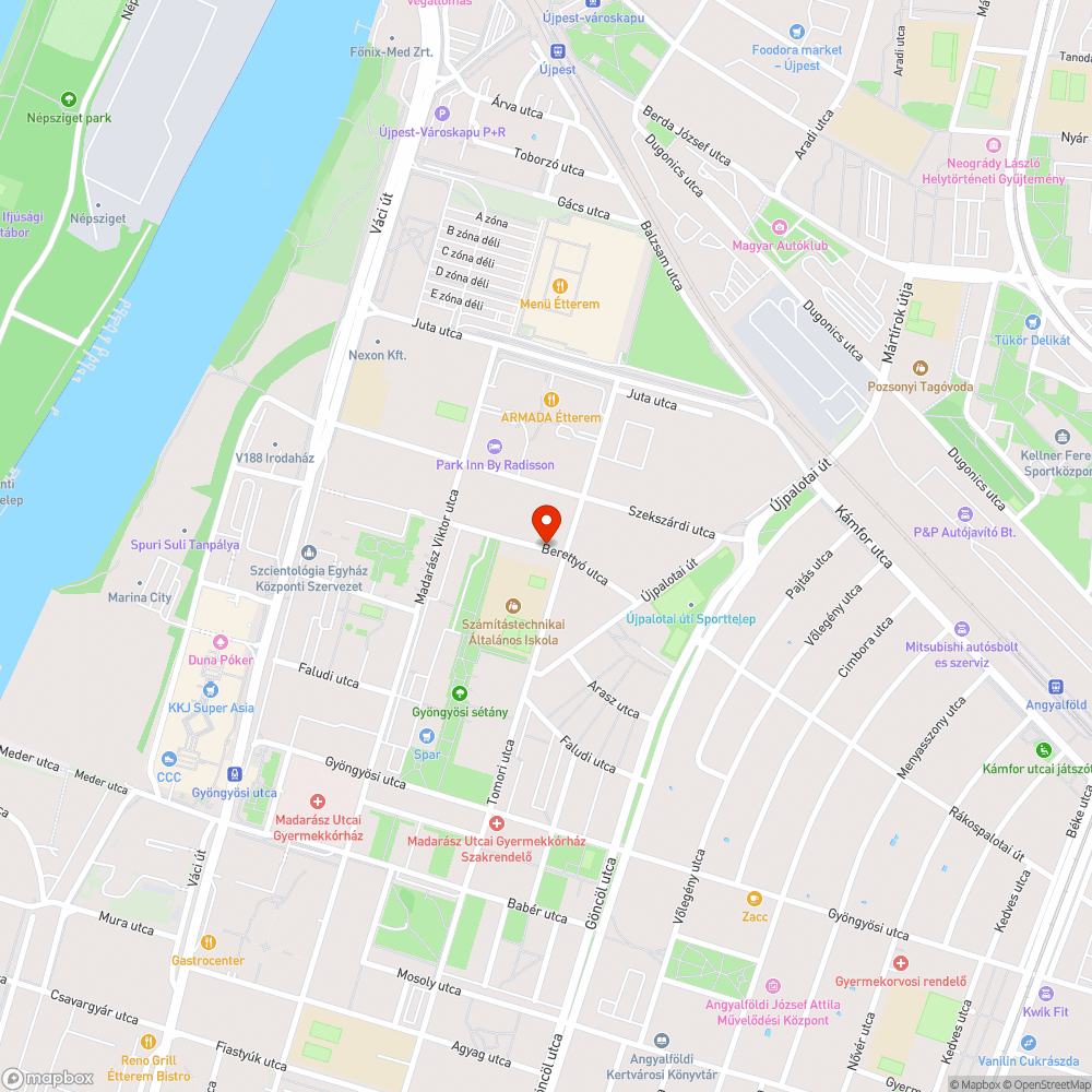 Kiszáradt fa bejelentés helye