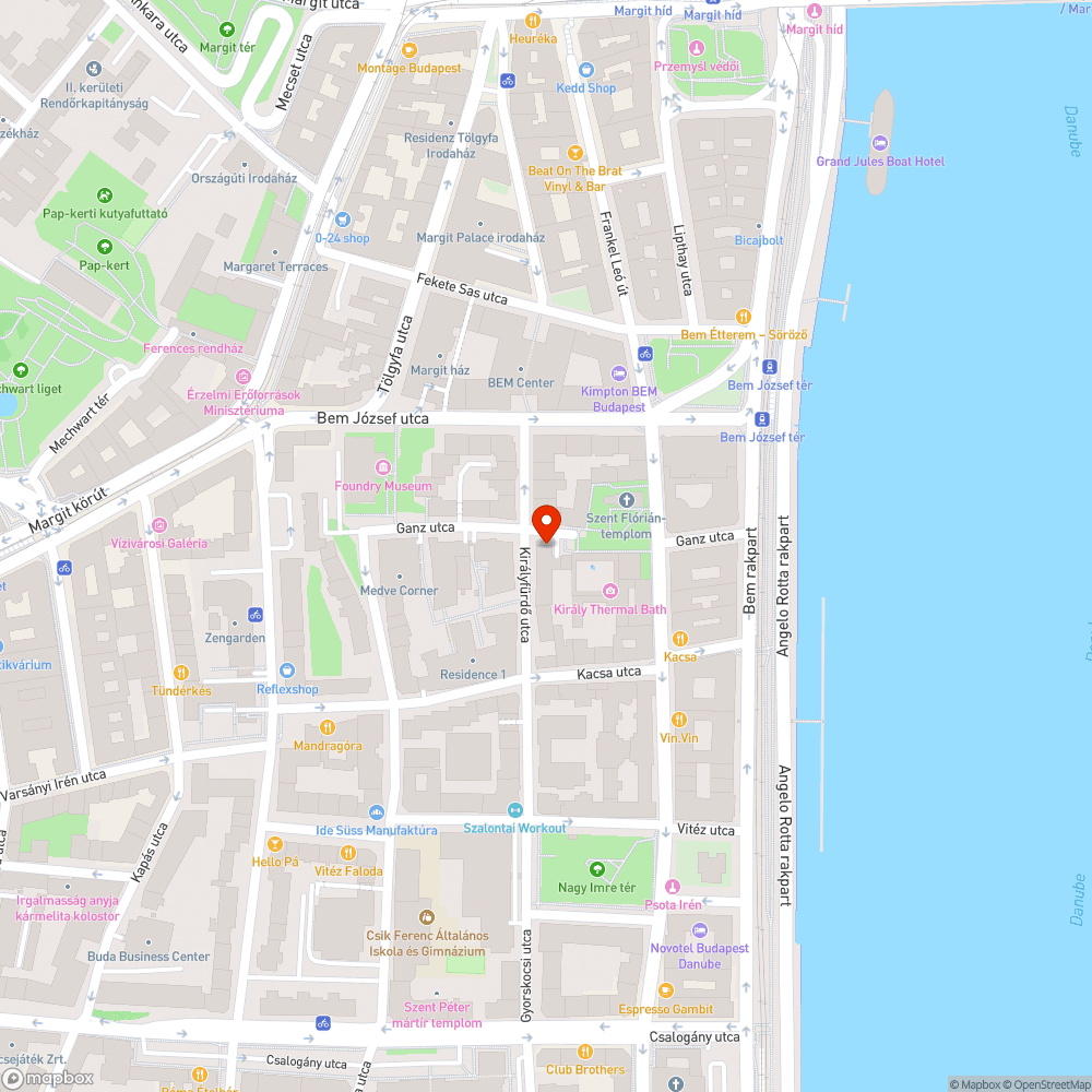 Kerítéshez lakatolt bicikli bejelentés helye