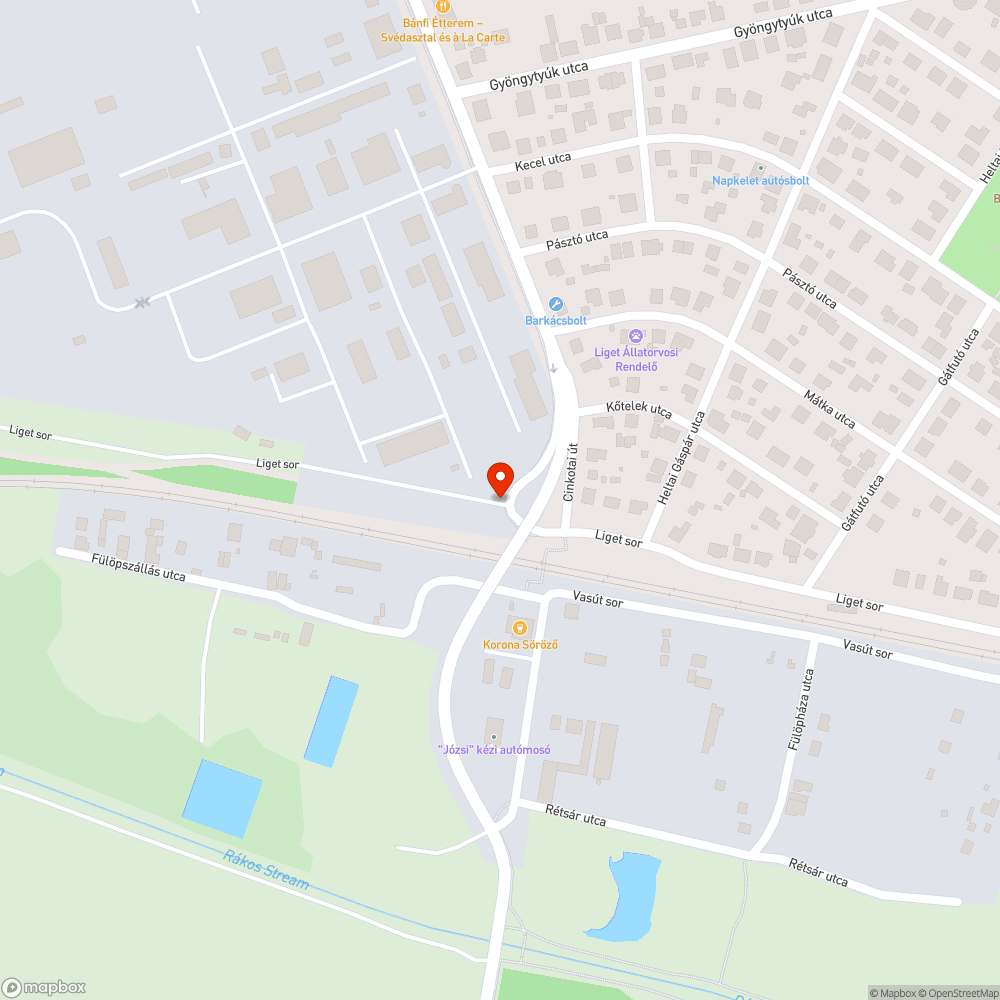 Roncs bejelentés helye