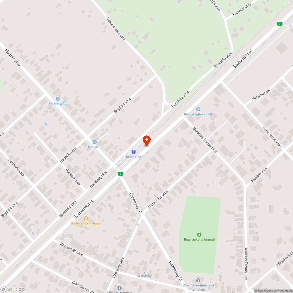 Gazos hév feljáró bejelentés helye