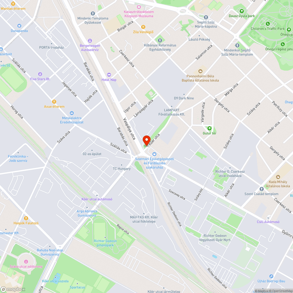 Kidőlt forgalmi jelzőtábla bejelentés helye