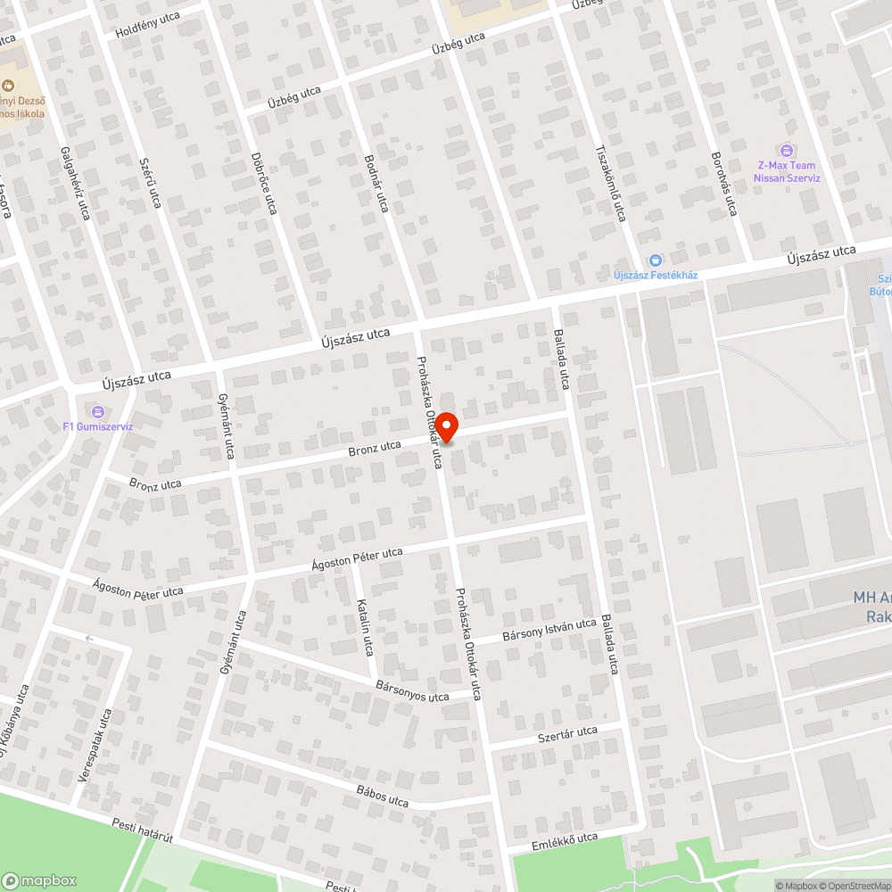 Sérült, nyitott rozsdás közműszekrény bejelentés helye