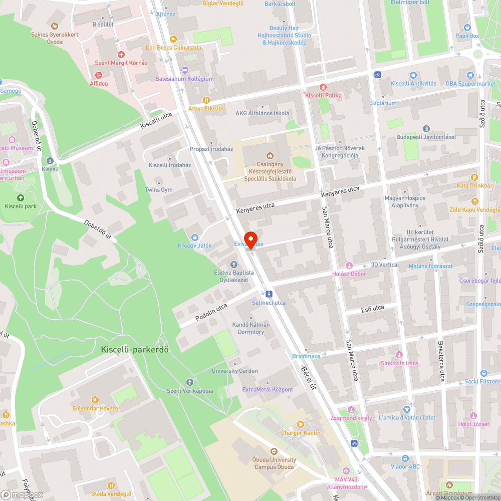 Leszakadt ág villamos felsővezetéken bejelentés helye