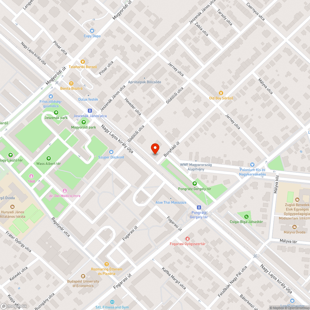 Elhagyott, mozgásképtelen autó bejelentés helye