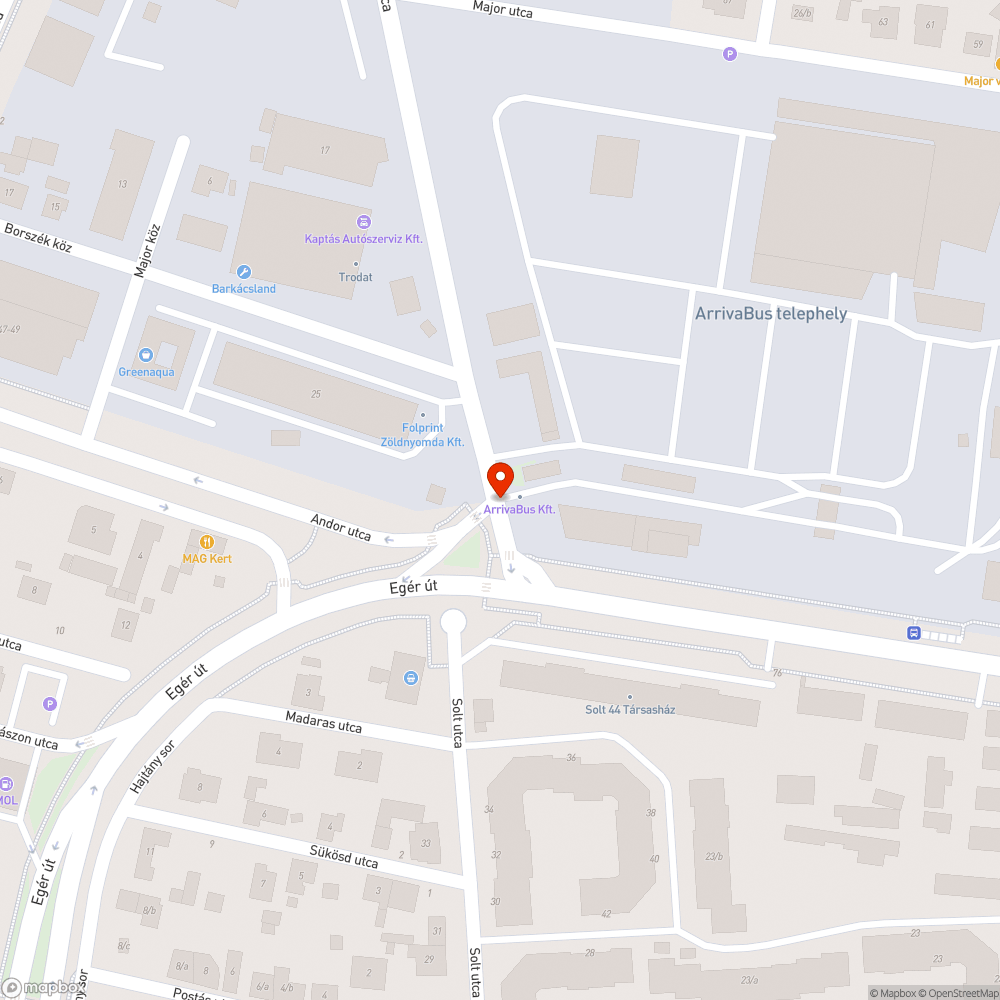 Szemetes gyalogátkelő bejelentés helye