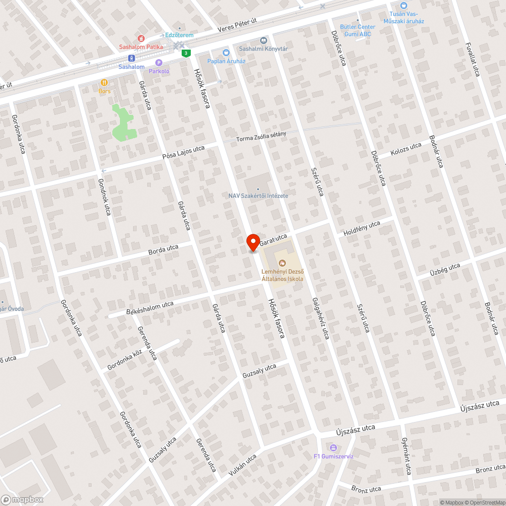 Balesetveszélyes járda bejelentés helye