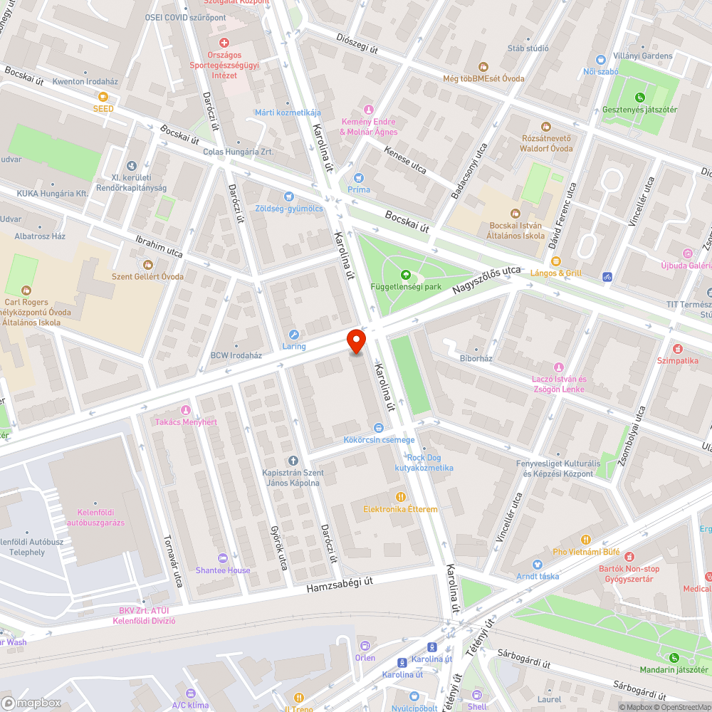 Kidőlt oszlop bejelentés helye