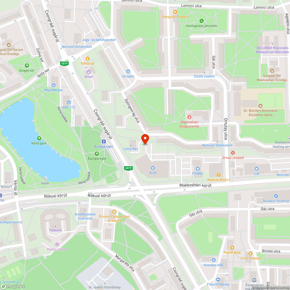 Elhagyott jármű bejelentés helye