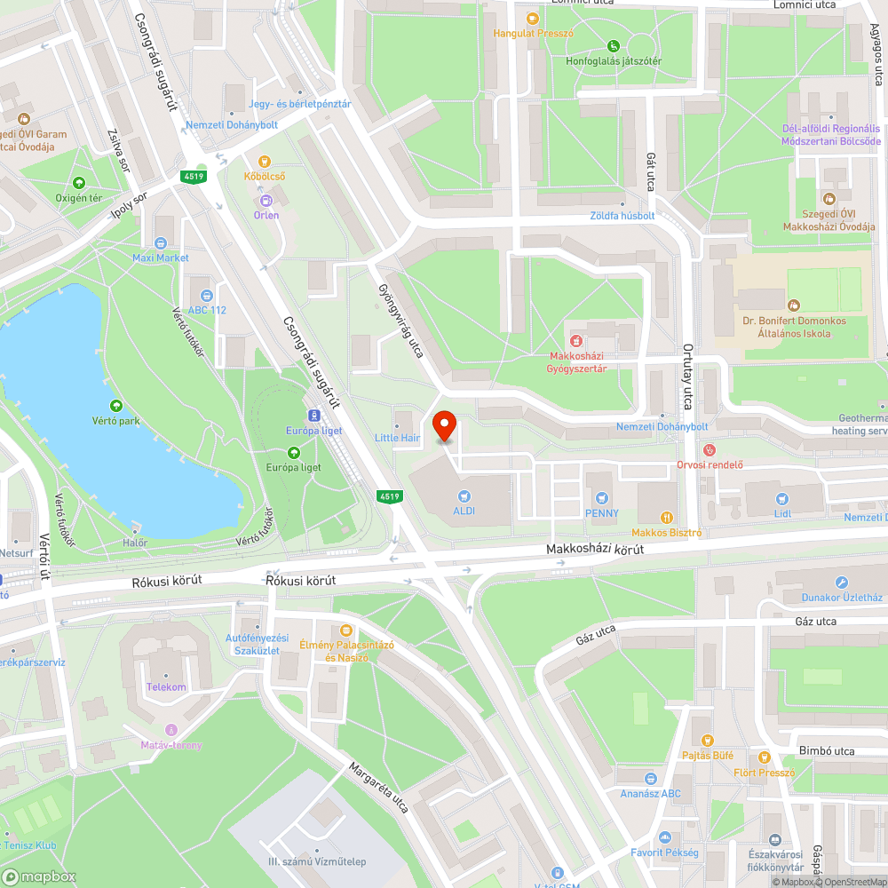 Elhagyott jármű bejelentés helye