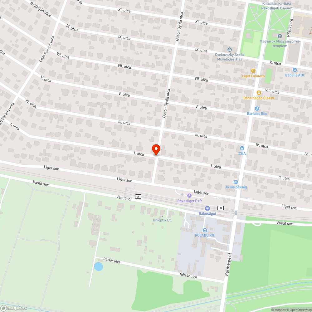 Rossz állapotban lévő elhagyott jármű bejelentés helye