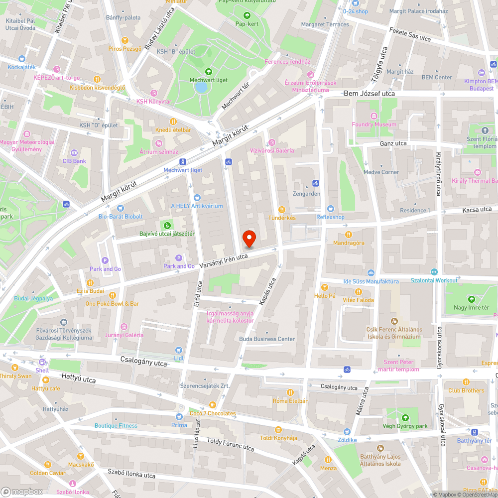 Állványok a járdán bejelentés helye