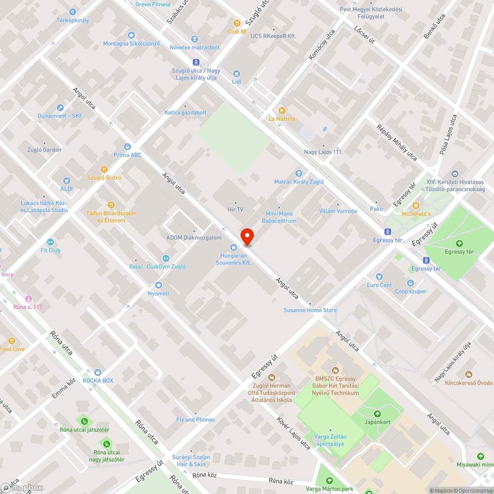 Beszakadt járda bejelentés helye