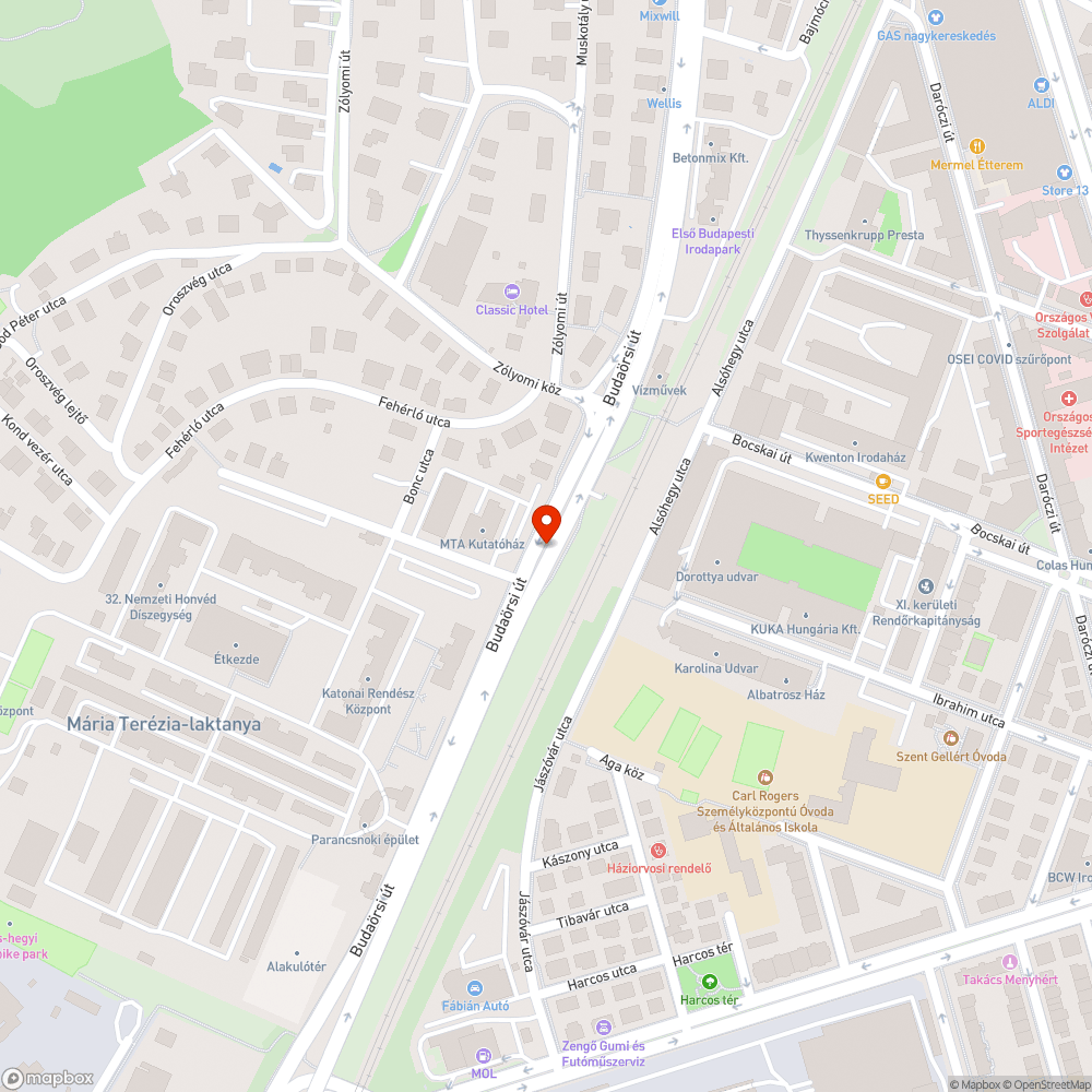 Kitört üveg bejelentés helye