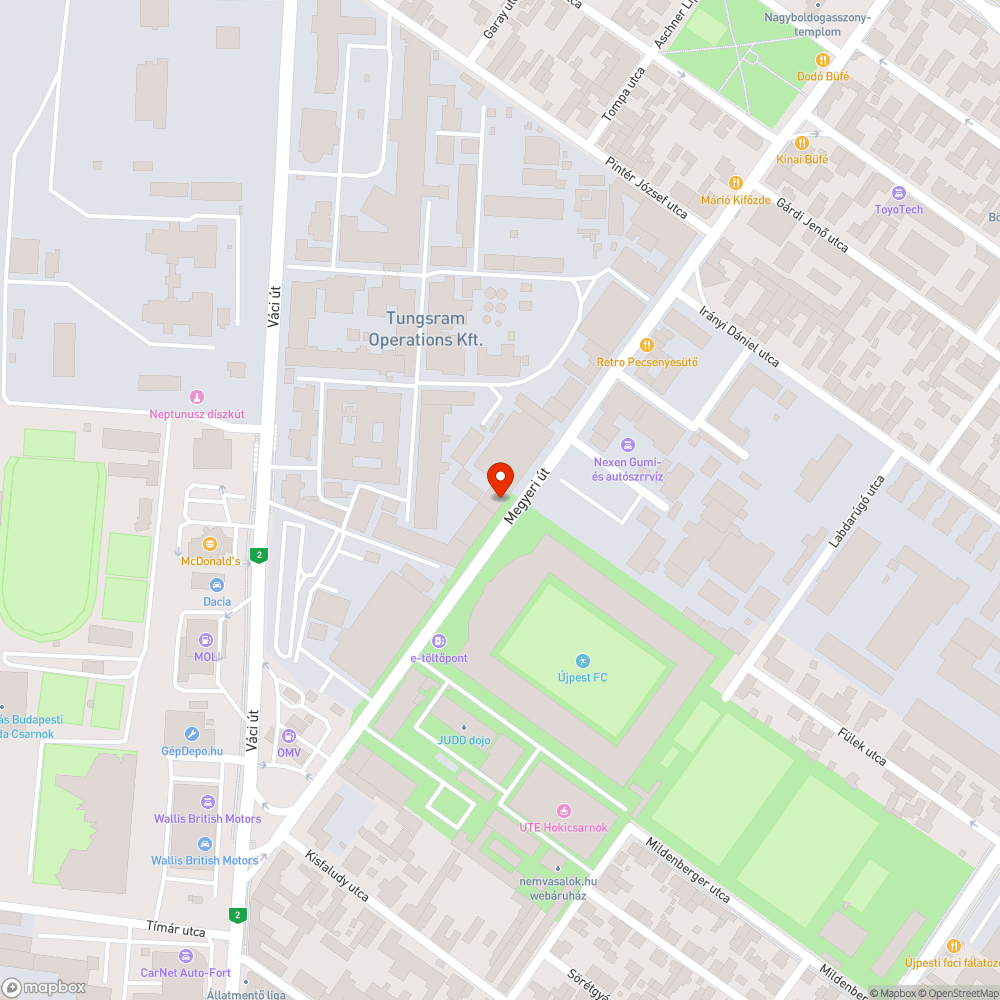 Balesetveszélyes gyalogátkelő bejelentés helye