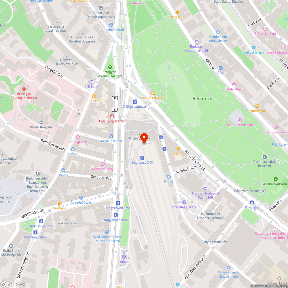 Déli pályaudvar, lépcsőn feljutás bejelentés helye