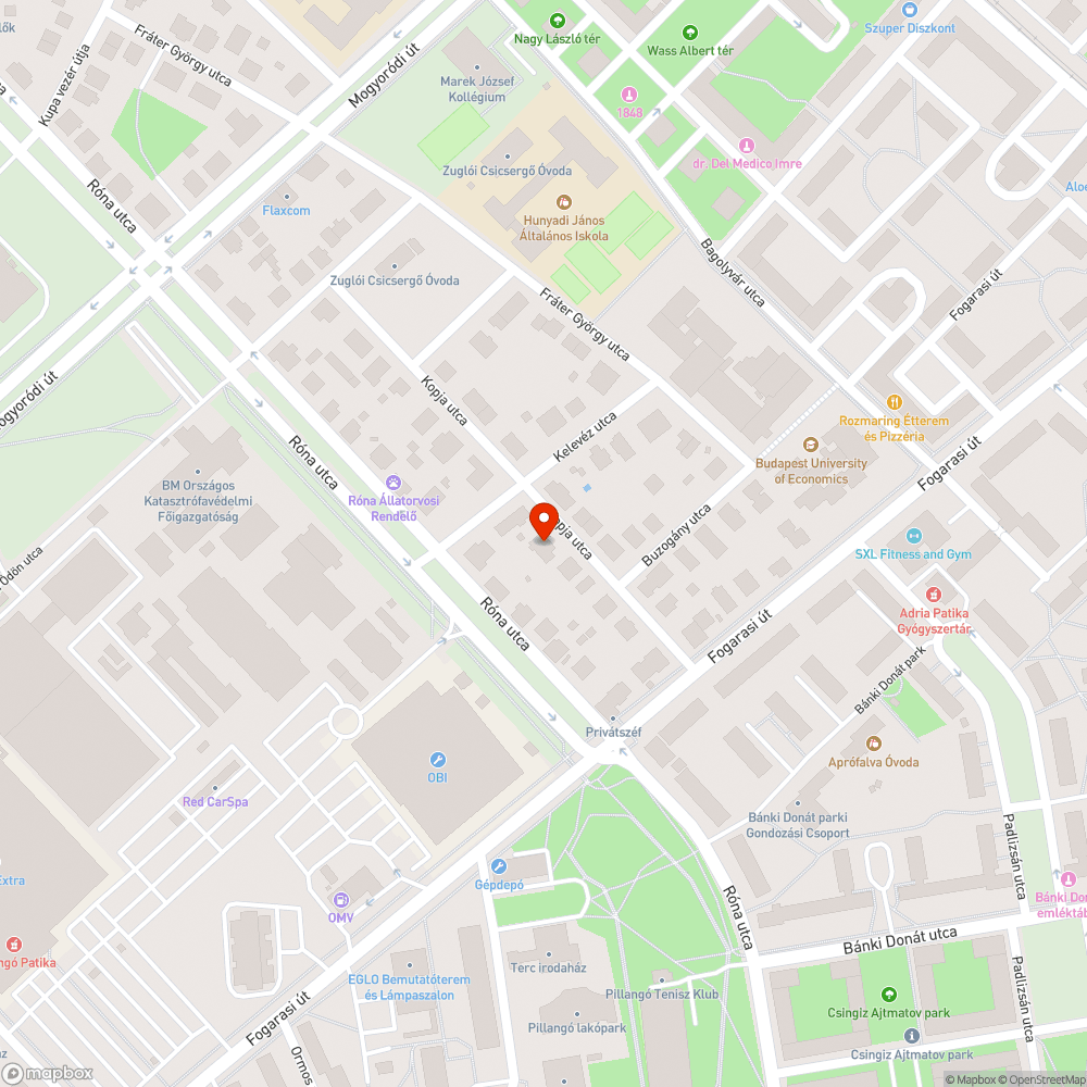 Veszélyesen megdőlt fa bejelentés helye