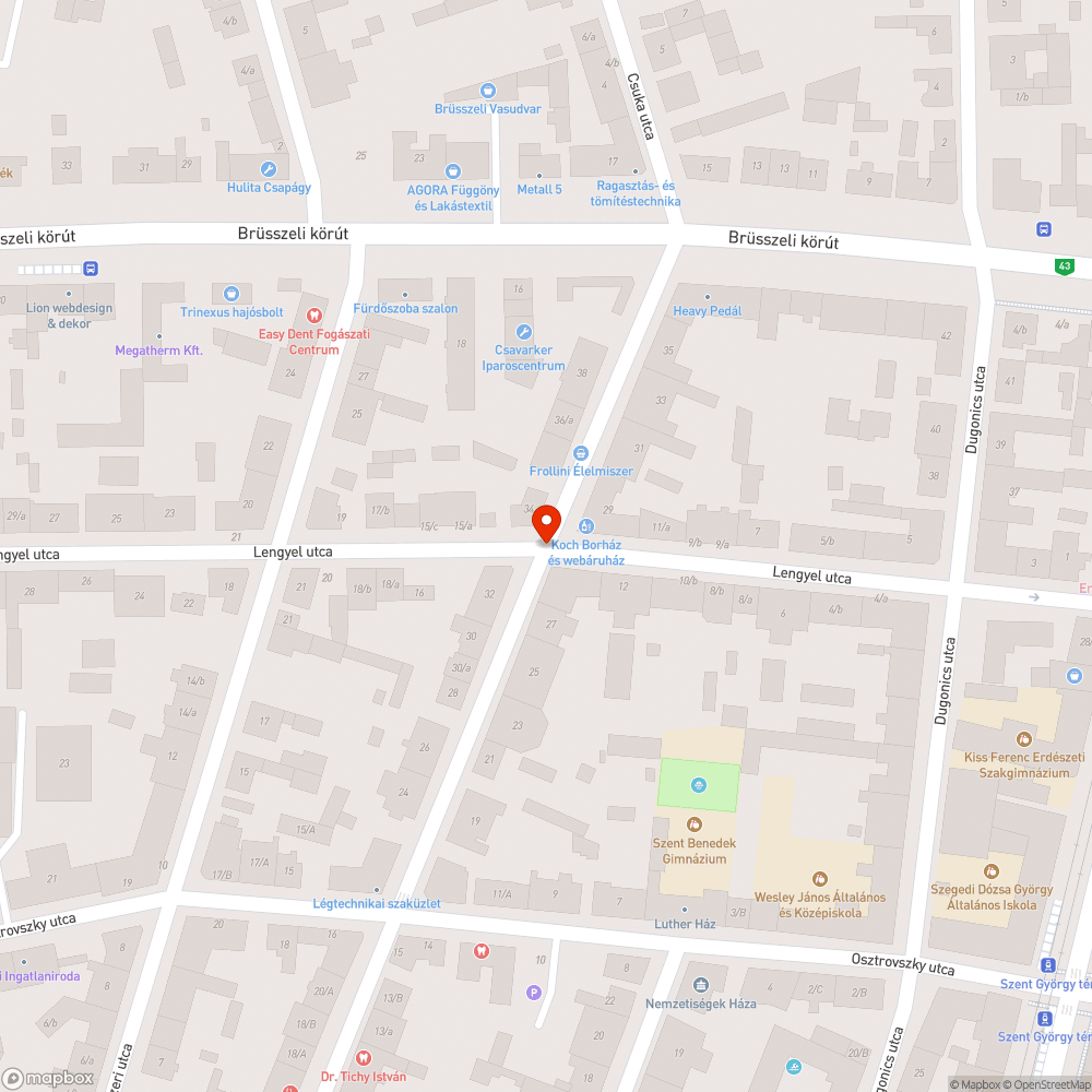 Sötétbe borult utcák bejelentés helye