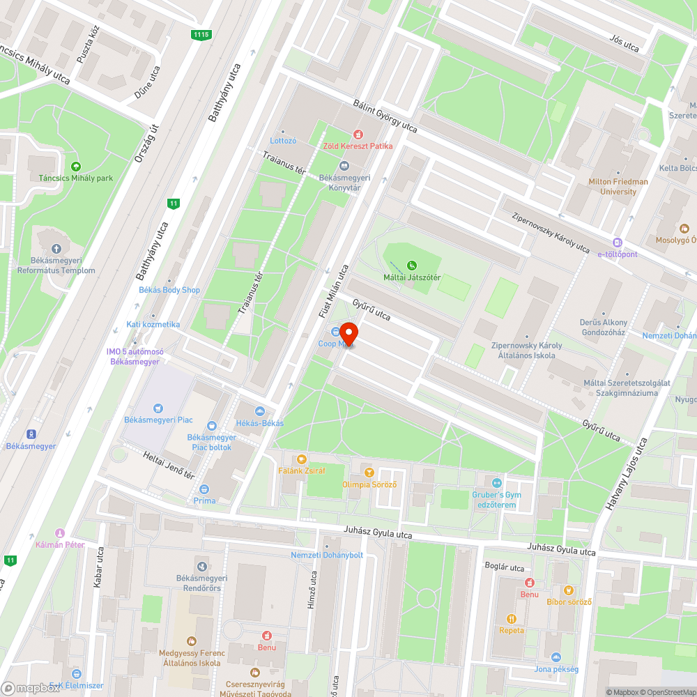 Kátyús, repedezett út bejelentés helye