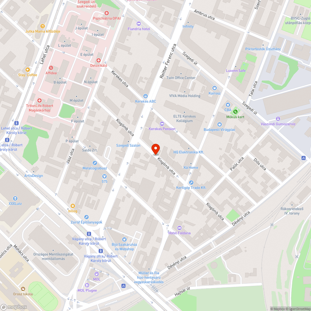 Kiszáradt fa bejelentés helye