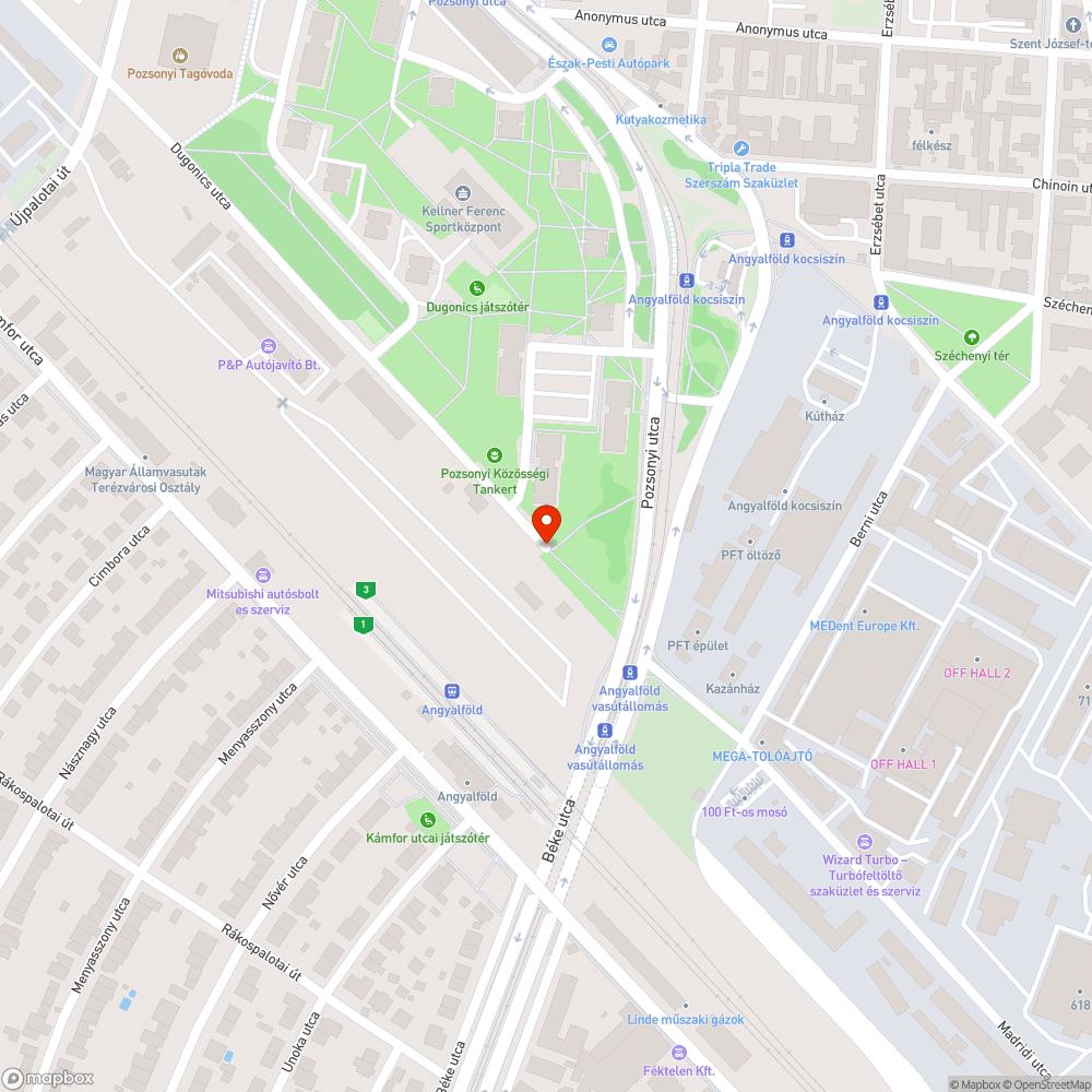 Zöldfelületen parkoló autók bejelentés helye