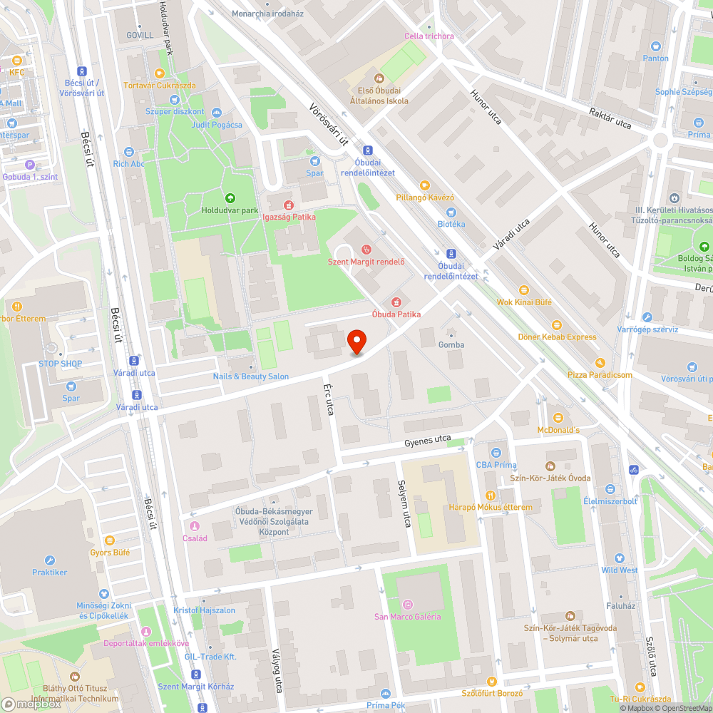 Rossz állapotú járda bejelentés helye